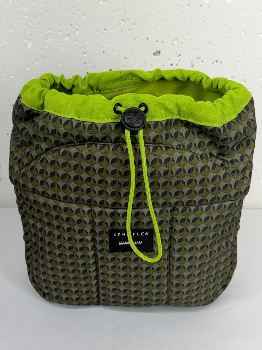 The Haven Olive Green Dot Camera Bag Pouch